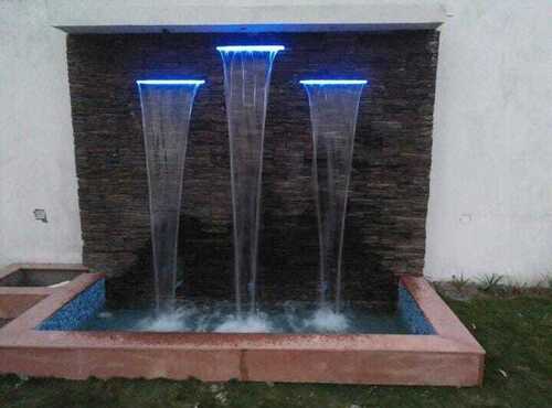 4.5 Feet Stone Water Fountain For Outdoor Use