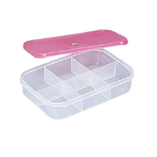 Rectangle Plain Plastic Jewellery Grid Organizer Box at Rs 85/box in Nashik