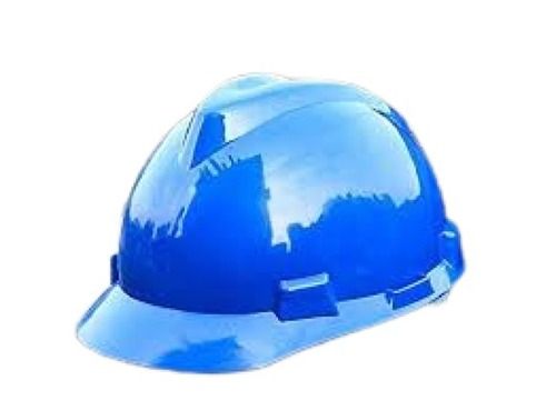 Blue Plain Polystyrene Foam Half Face Style Workplace Safety Helmet