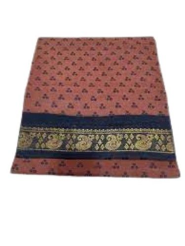 Stainless Steel Printed Thread Work Traditional Cotton Saree For Casual Wear 