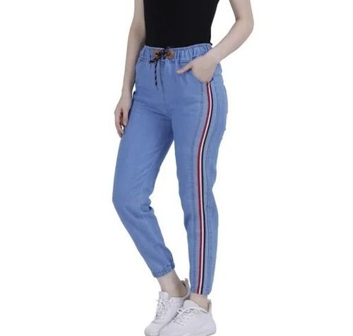 Regular Fit Casual Wear Anti Wrinkle Striped Designer Jeans For Women