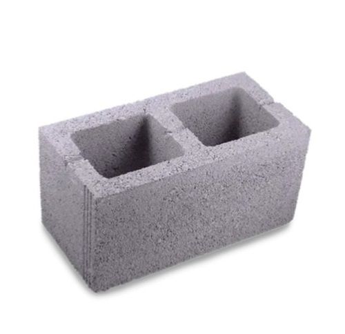 Gray 400 X 200 X 125 Mm And 1100 Kg/M3 Density Concrete Hollow Blocks