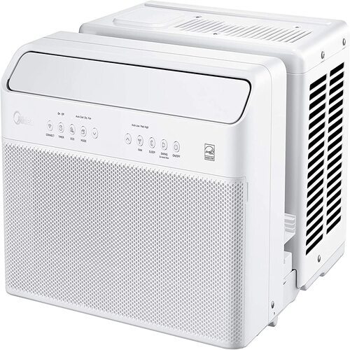 Electric Window Air Conditioner - 2 Ton Copper Condenser, White Color, Auto Restart, Remote Operated, Energy Efficient Cooling for Residential and Office Use