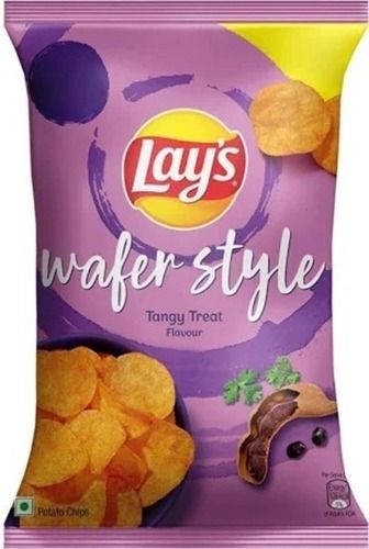 Tasty And Crunchy A Grade Fried Tangy Flavour Potato Wafer - 52g