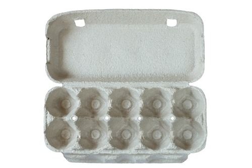 5 Inch Size Rectangle Shape Lite White Plastic Storage And Organization Egg Tray