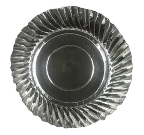 Silver 6 Inch, Ecofriendly And Recyclable Plain Round Disposable Paper Plates 