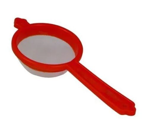 6 Inches Long Red And White Polyvinyl Chloride Plastic Tea Strainer Weight: 20 Grams (G)