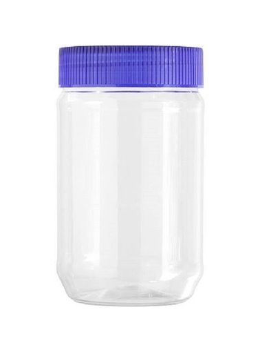 White With Blue Rigid Hardness 75 Inch Length Round Shape 25 Gram Weight Plastic Jar