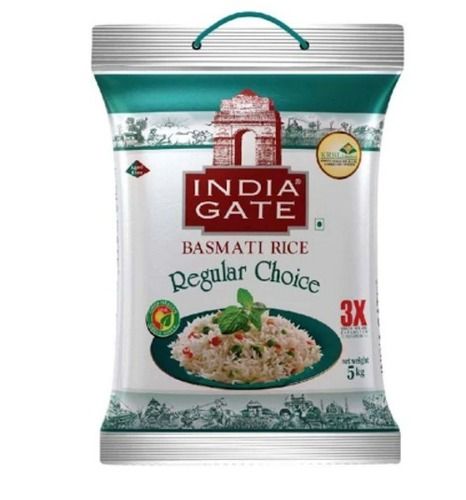 A Grade Regular Choice Long Grain Basmati Rice - 5 Kilogram (India Gate)