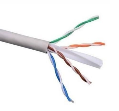 White Electrical Outdoor Four Pair And Polyethylene Armored Cat 6 Cable