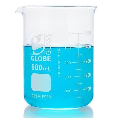 Griffin Style Transparent Globe Glass Beakers For Chemical Pharma Laboratory