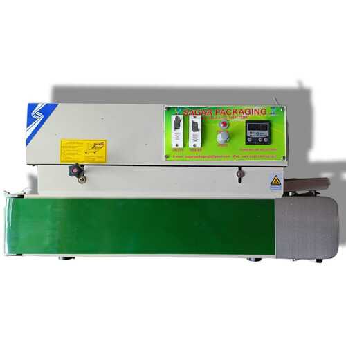 High Speed Horizontal Continuous Band Sealer For Plastic Pouch Packaging