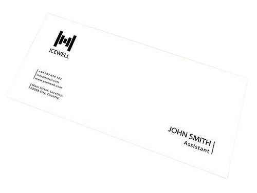 Multicolor Lightweight Printed And Rectangular Type Paper Business Envelope