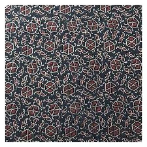 Black With Maroon Printed Lightweight Washable Skin-Friendly Smooth Elegant 100% Cotton Cloth