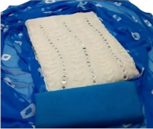 भारतीय त्वचा के अनुकूल और हवा पार होने योग्य कैज़ुअल वियर प्रिंटेड अनस्टिच्ड कॉटन सलवार सूट