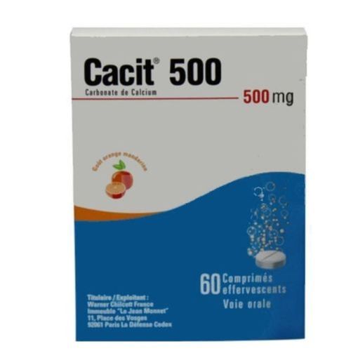 1.3-1.7 Ph Level Normal Smell Enzymatic Activity Cacit 500 Mg Tablet