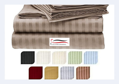 100% Cotton Printed King Size Strip Bedsheet