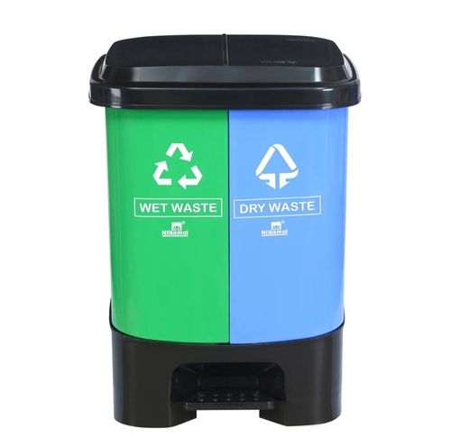 18 Liter 2 In 1 Dustbin, Dry Waste And Wet Waste Dustbin