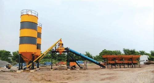 20 Ton/Hour Fully Automatic Mild Steel Inline Concrete Batching Plant