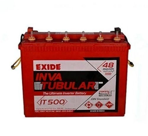 Red 35X15X25 Centimeters 12 Volt 150 Ah Capacity 28 Kilogram Tubular Battery