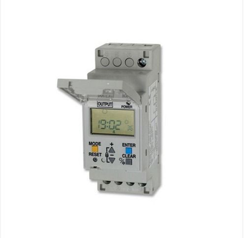 White 6 Inch 230 Voltage 250 Gram Plastic Body Digital Time Switch