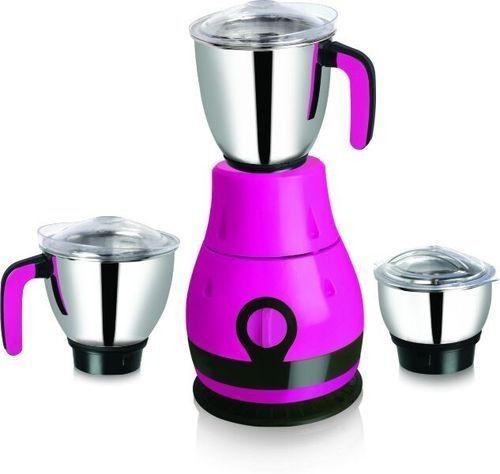 Multi Color 650 Watt 240 Volt Abs Plastic And Stainless Steel Mixer Grinder With 3 Jar