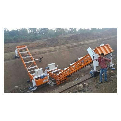 Automatic Canal Slope Paving Machine For Road Construction Work