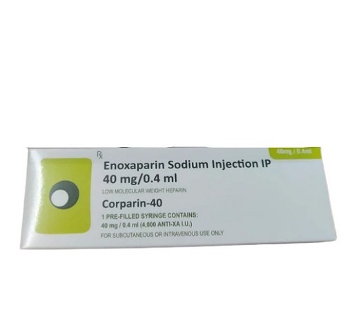 100 Percent Purity Liquid Form Medicine Grade Pharmaceutical Enoxaparin Sodium Injection IP 40mg/0.4ml