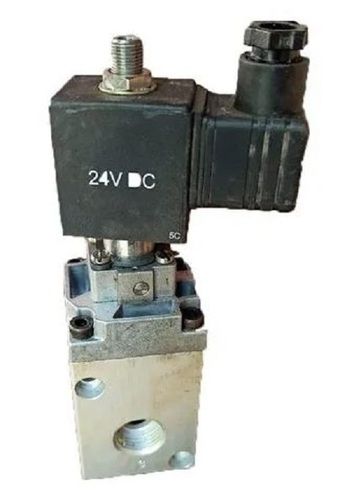 Silver And Black Low Pressure Bar Stainless Steel Industrial Solenoid Valve For Industrial