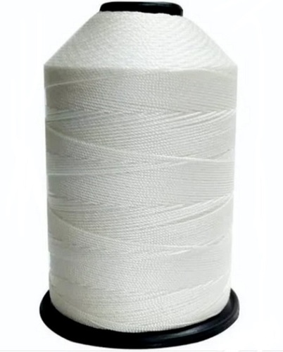 Nylon Thread - 100% High-Quality Plain, 500 Meter Length | Durable, Lightweight, Elastic, White Color