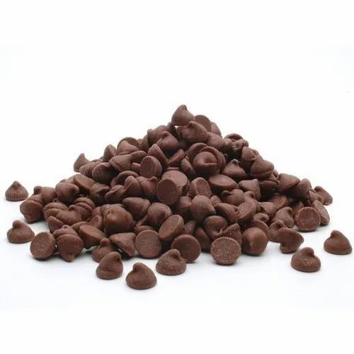 Basic Dye Round Dark Chocolate Chips For Kids, Packaging Size 1 Kg