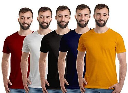 All Skin Friendly Comfortable Half Sleeves Mens T-Shirt With Round Neck