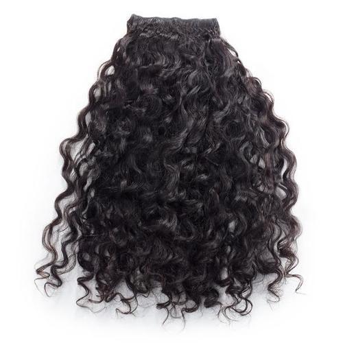 100% Authentic Virgin Indian Natural Black Curly Hair Extension Recommended For: Hospital