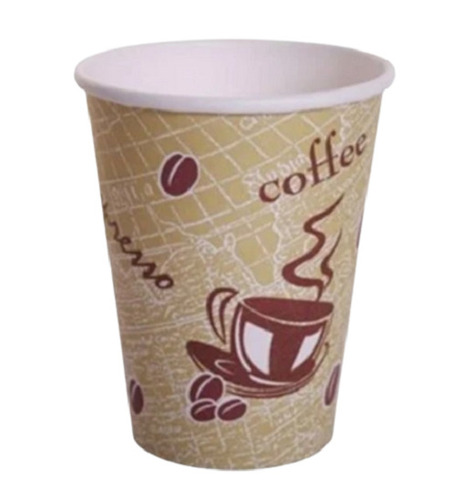 150 Ml 2mm मोटा हल्का वज़न और गोल प्रिंटेड डिस्पोजेबल पेपर ग्लास