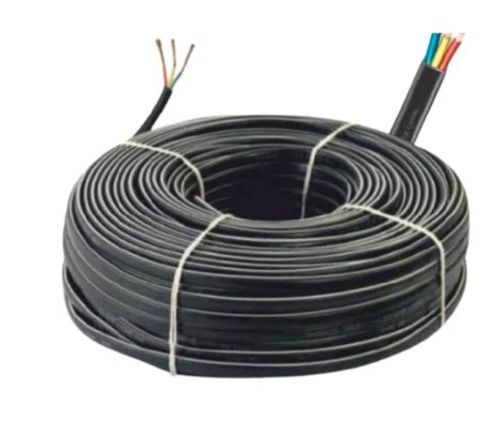 30 Meter Long High Voltage Pvc Insulated Copper 3 Core Flat Cable  Application: Industrial