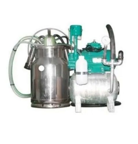 Silver 36 Kilogram Color Coated Stainless Steel Semi Automatic Milking Machinee 