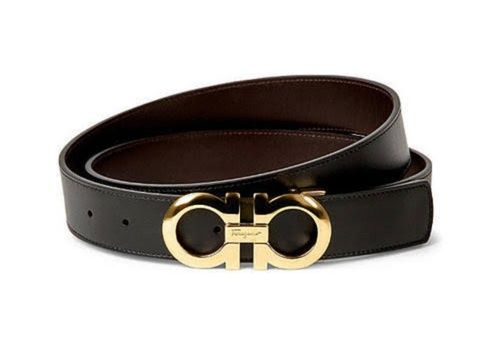 Black 100% Genuine Leather Jeans Belt With Adjustable Buckle