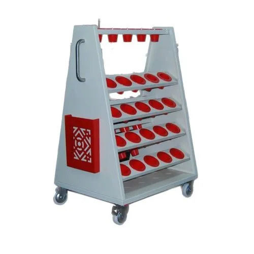 Portable Wheel Mounted Mild Steel CNC Tools Trolley With 5 Drawers