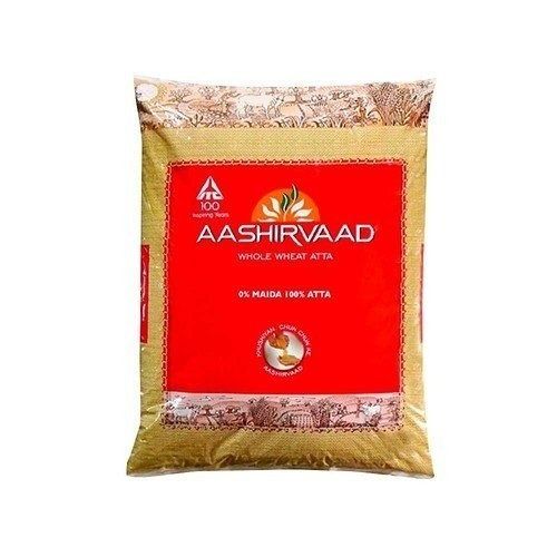 0% Maida 100% Whole Wheat Atta - 10 Kg Pack (Aashirwad) Carbohydrate: 75 Grams (G)