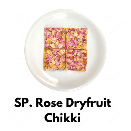 100% Healthy Ready To Eat Rose Petal Dryfruit Sweet Chikki For Winters