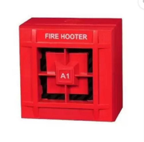 Red 11 X 11 X 7 Cm 240 Volts 50 Hz 15 Sec Alarm Startup Plastic Fire Alarm Hooter