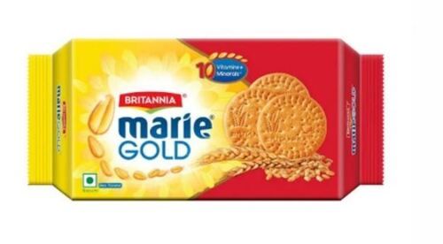 250 Gram, Sweet And Delicious Semi Soft Round Marie Gold Biscuits 