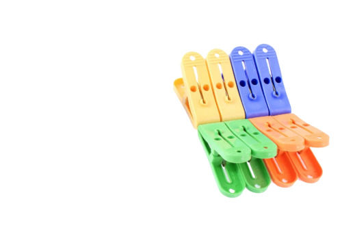 3 Inches, Metal And Polyvinyl Chloride Plastic Cloth Clips