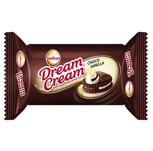 60 Grams A Grade Crispy Chocolate And Vanilla Cream Biscuit