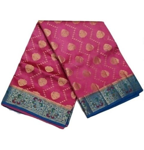 Multicolor Festive Wear Printed Banarasi Dupion Silk Saree