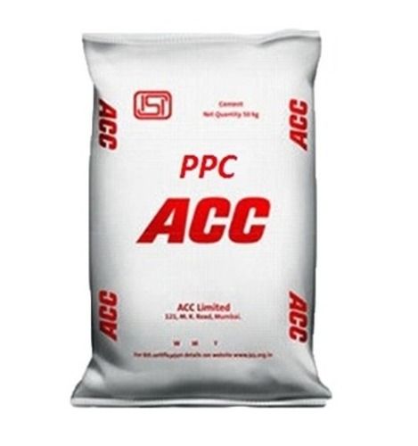 Grey Low Heat And Corrosion Resistance Portland Pozzolana Cement - 50Kg Bag