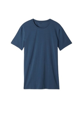 Men'S Plain Pattern Short Sleeve Round Neck Pure Cotton T-Shirts