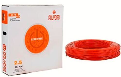 Pvc Insulated Single Core Flexible Copper Branded Wires - 90 Meter Bundle Cable Capacity: 14 Ampere (Amp)