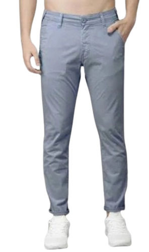 Regular Fit Washable Casual Wear Plain Cotton Pant For Mens