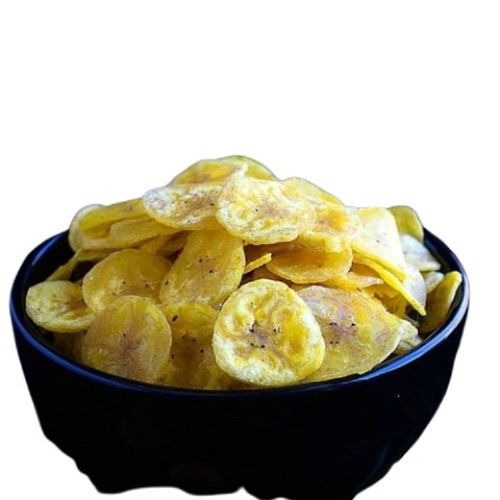 Round Shape Hygienically Packed In Bag Fried Snack Fresh Banana Chips